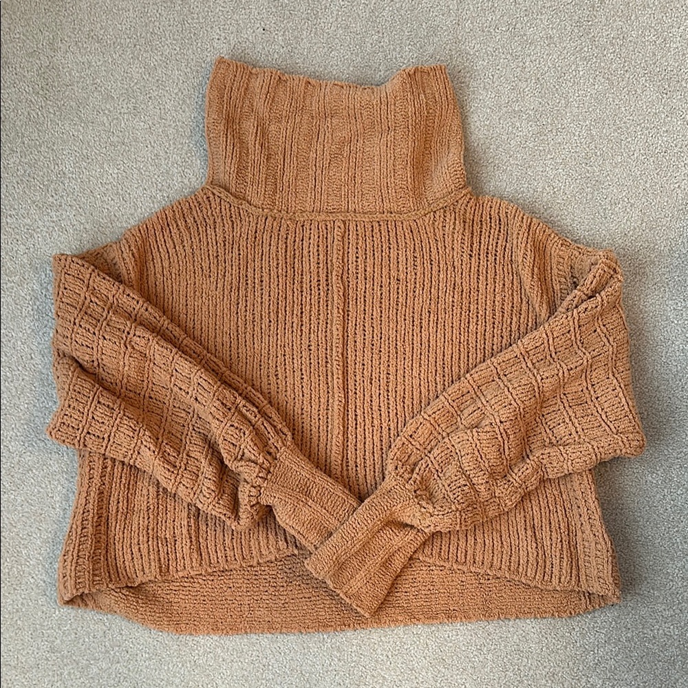 Free People Cozy Chunky Knit Turtleneck Sweater